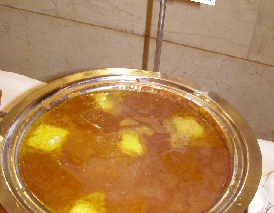 North Indian daal makhani served with rice and roti